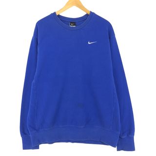 ナイキ(NIKE)の古着 ナイキ NIKE ワンポイントロゴスウェットシャツ トレーナー メンズXL /eaa413814(スウェット)