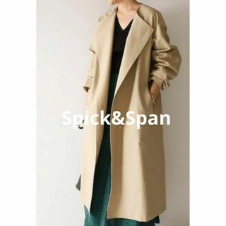 スピックアンドスパン(Spick & Span)の【未使用】Spick&Span ノーカラーダブルクロストレンチ(トレンチコート)