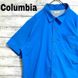 コロンビア(Columbia)の27L Columbia 半袖フィッシングシャツ PFG 胸ポケット ロゴ刺繍(シャツ)
