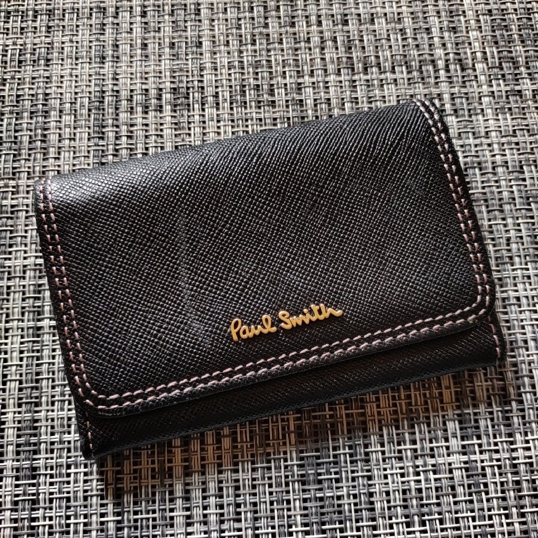 Paul Smith(ポールスミス)のポールスミス 名刺入れ クロスグレイン カードケース バイカラー コントラスト レディースのファッション小物(名刺入れ/定期入れ)の商品写真