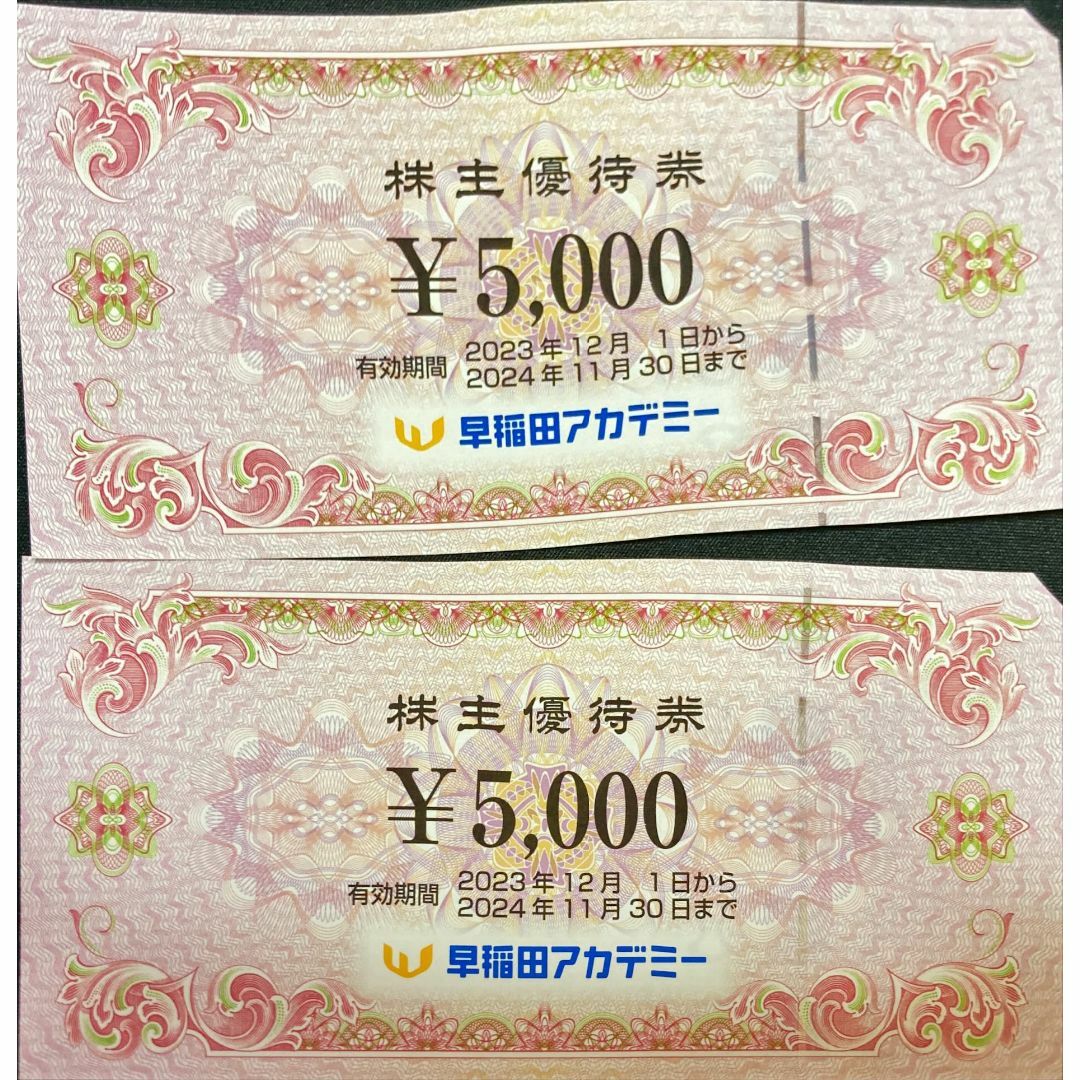 早稲田アカデミー10000円 期限24.11.30 株主優待券 匿名発送 早稲田アカデミー10000円 期限24.11.30 株主優待券 匿名発送