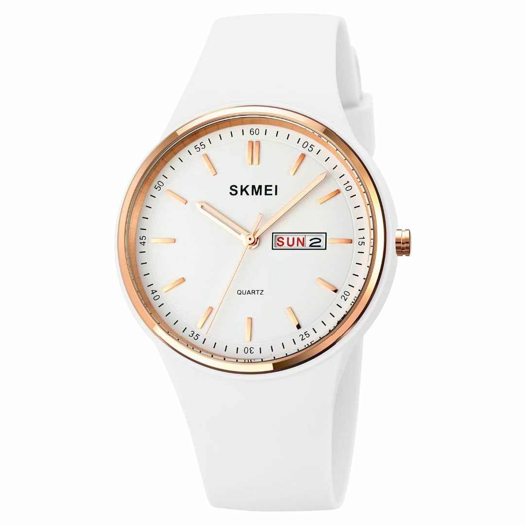 【色: L1747ホワイト】SKMEI 腕時計 レディース 防水 スポーツ シリ レディースのファッション小物(腕時計)の商品写真