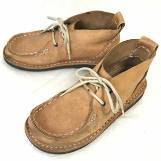 LA BAUME/ラボーム★職人ハンドメイド/本革/ショートブーツ【42/26.0-26.5/茶/BROWN】アンクル/デザート/チャッカ/オールレザー◆pWB76-4 #BUZZBERG(ブーツ)