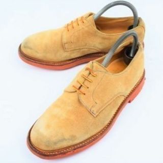 定5万↑イングランド製★マークマクナイリーMark McNairy★ダーティーバックスシューズ【7/25.5/ベージュ/タン】ホワイトバックス◆19G151 #BUZZBERG(ドレス/ビジネス)