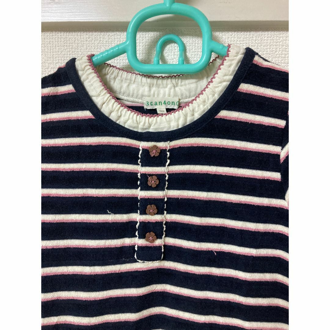 3can4on(サンカンシオン)の130センチワンピース キッズ/ベビー/マタニティのキッズ服女の子用(90cm~)(ワンピース)の商品写真