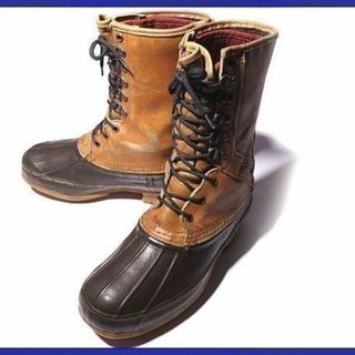 ソレル(SOREL)の80s-90sビンテージ/USA製★LaCrosse/ラクロス★本革スノーブーツ【8/25.0-25.5/茶色】暖かライナー付き/ハンターブーツ◆X6v21 #BUZZBERG(ブーツ)