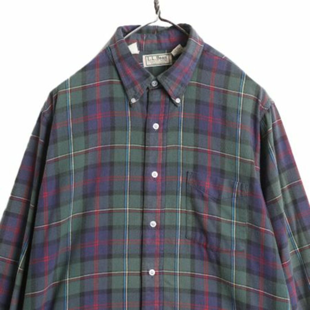 お歳暮 2024 L.L.Bean - 80s USA製 エルエルビーン チェック フランネル 男性用