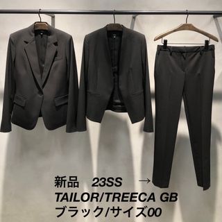 セオリー(theory)の新品　 theory 23SS 定番素材TAILOR クロップドパンツ　黒　00(クロップドパンツ)