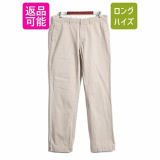 ラルフローレン(Ralph Lauren)のポロ ラルフローレン コットン チノ パンツ メンズ 36 34 古着 POLO スラックス ノータック ストレート ポロチノ チノパン アーミー タイプ(チノパン)