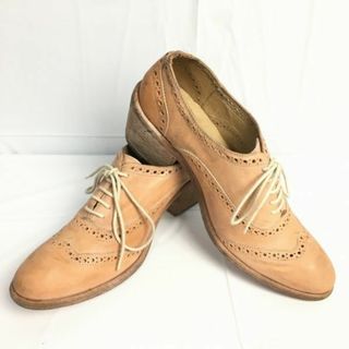 フライ(FRYE)のFRYE/フライ　レディースフルブローグ　サイズ9B　ウイングチップシューズ　ヒール高め　茶　　管NO.ZC-124 #BUZZBERG(ローファー/革靴)