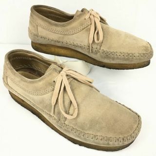 Clarks/クラークス　クレープソール/スウェードブーツ　ローカット　ベージュブラウン　サイズ7G/25.5程度　管NO.ZA-405 #BUZZBERG(ブーツ)