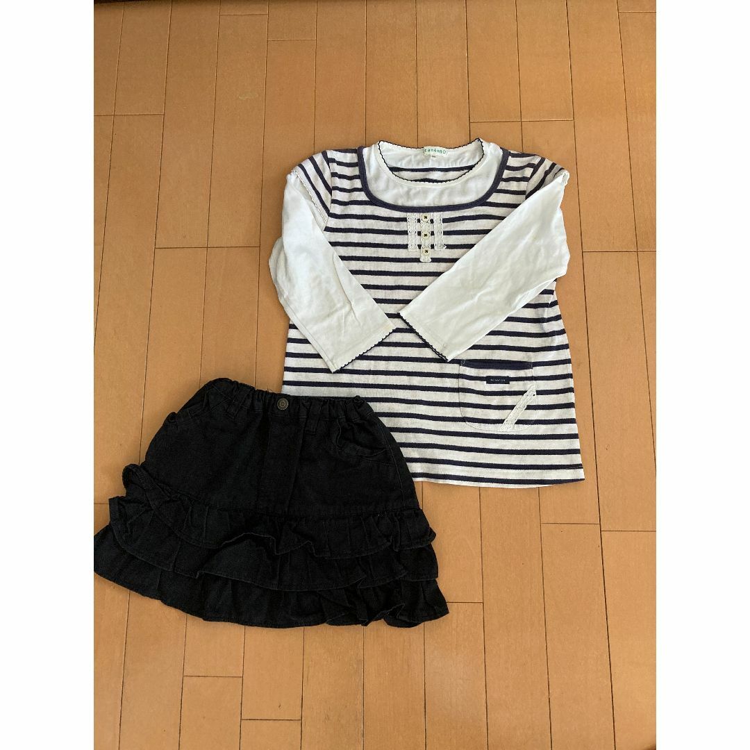 3can4on(サンカンシオン)の130センチ2枚セット キッズ/ベビー/マタニティのキッズ服女の子用(90cm~)(Tシャツ/カットソー)の商品写真