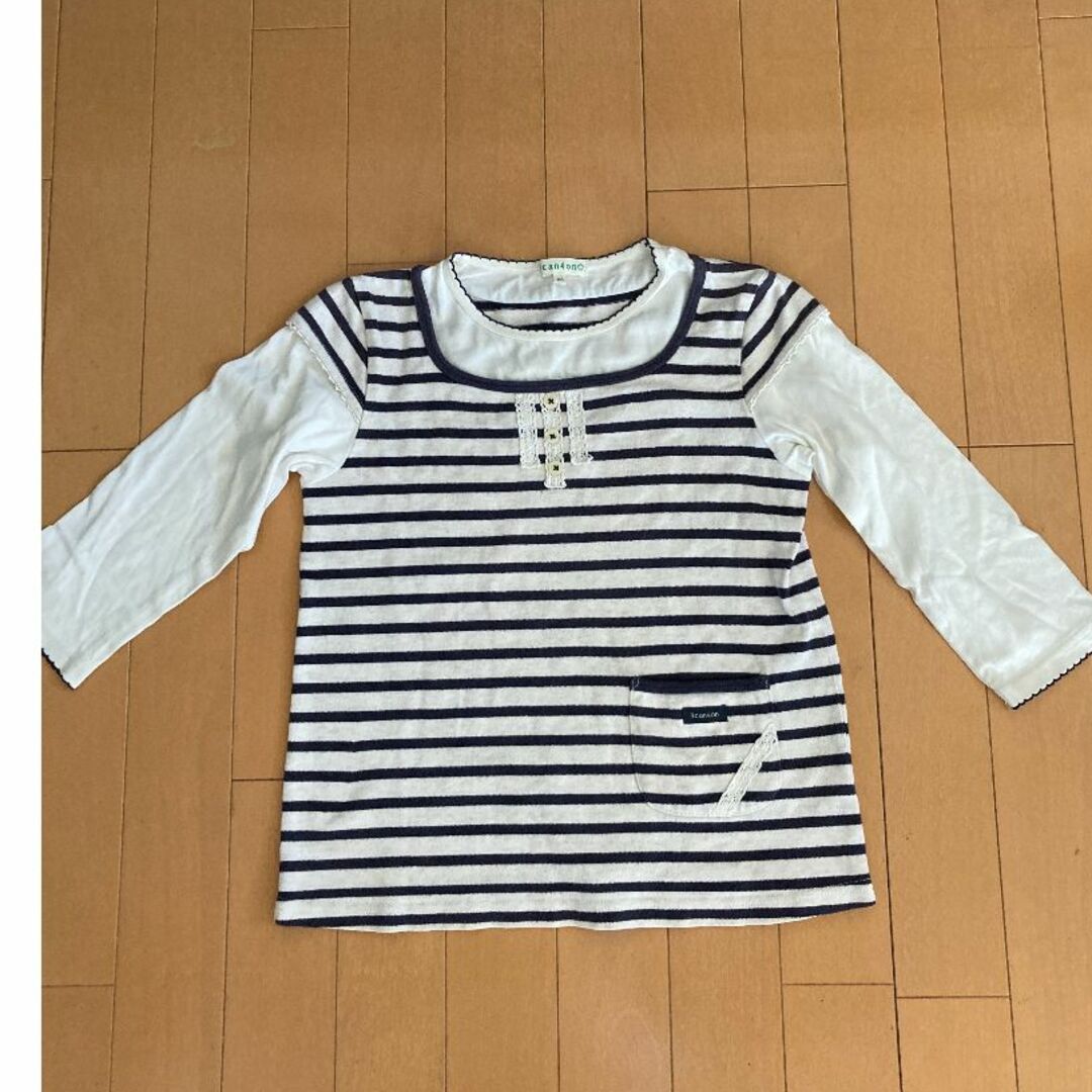 3can4on(サンカンシオン)の130センチ2枚セット キッズ/ベビー/マタニティのキッズ服女の子用(90cm~)(Tシャツ/カットソー)の商品写真