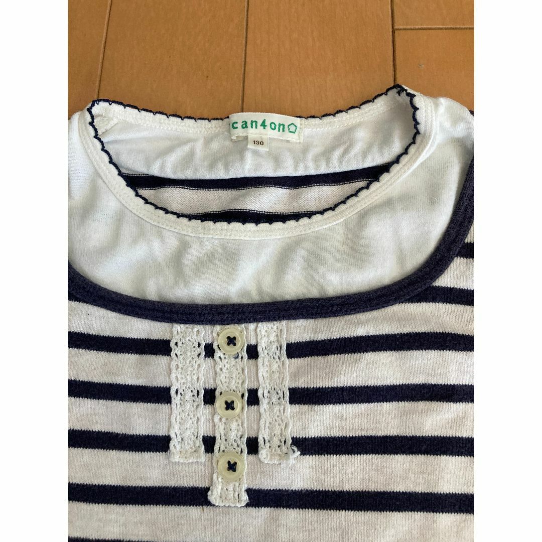 3can4on(サンカンシオン)の130センチ2枚セット キッズ/ベビー/マタニティのキッズ服女の子用(90cm~)(Tシャツ/カットソー)の商品写真