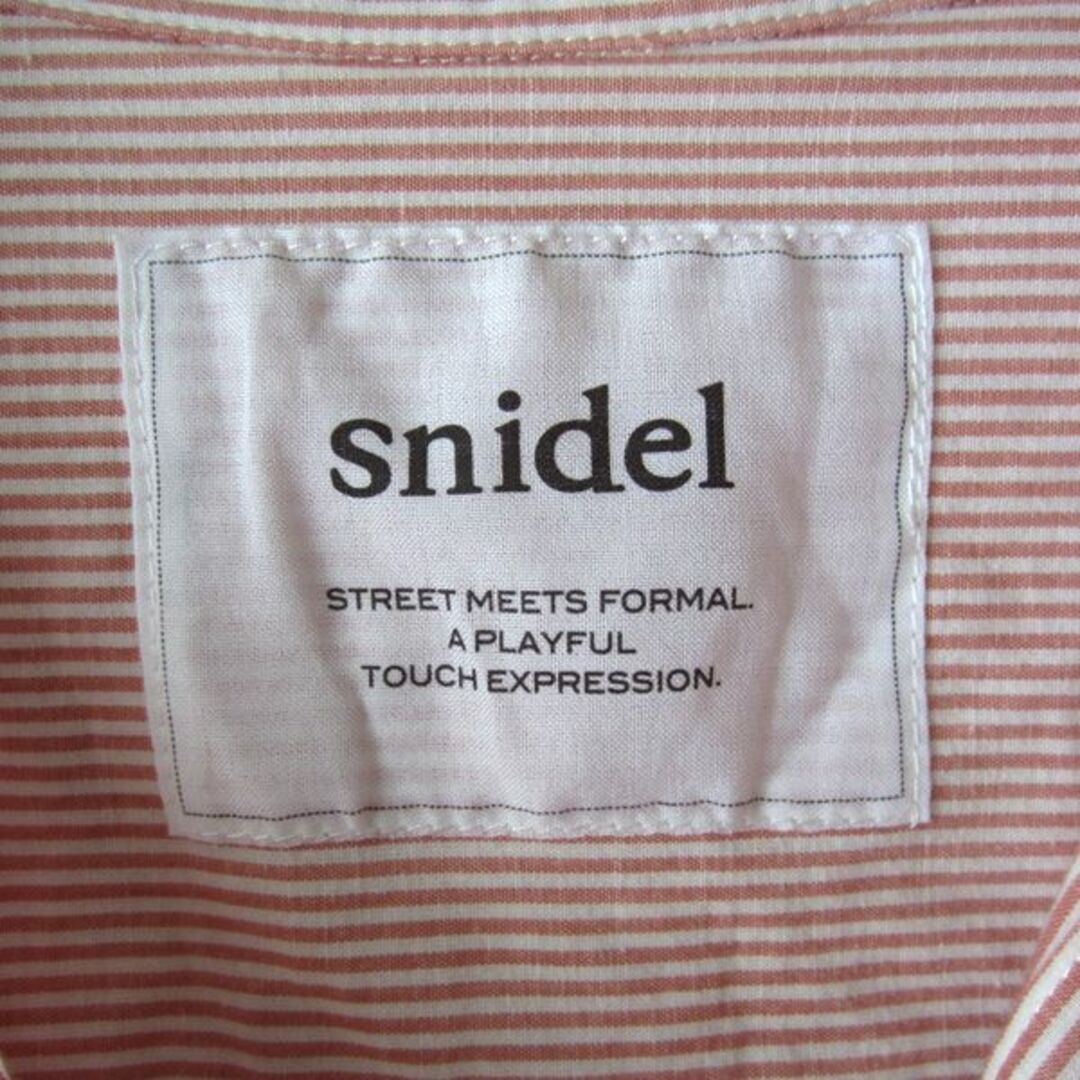 SNIDEL(スナイデル)のほぼ新品　SNIDEL／スナイデル★　ストライプ　パンツ　シャツオールインワン レディースのワンピース(その他)の商品写真