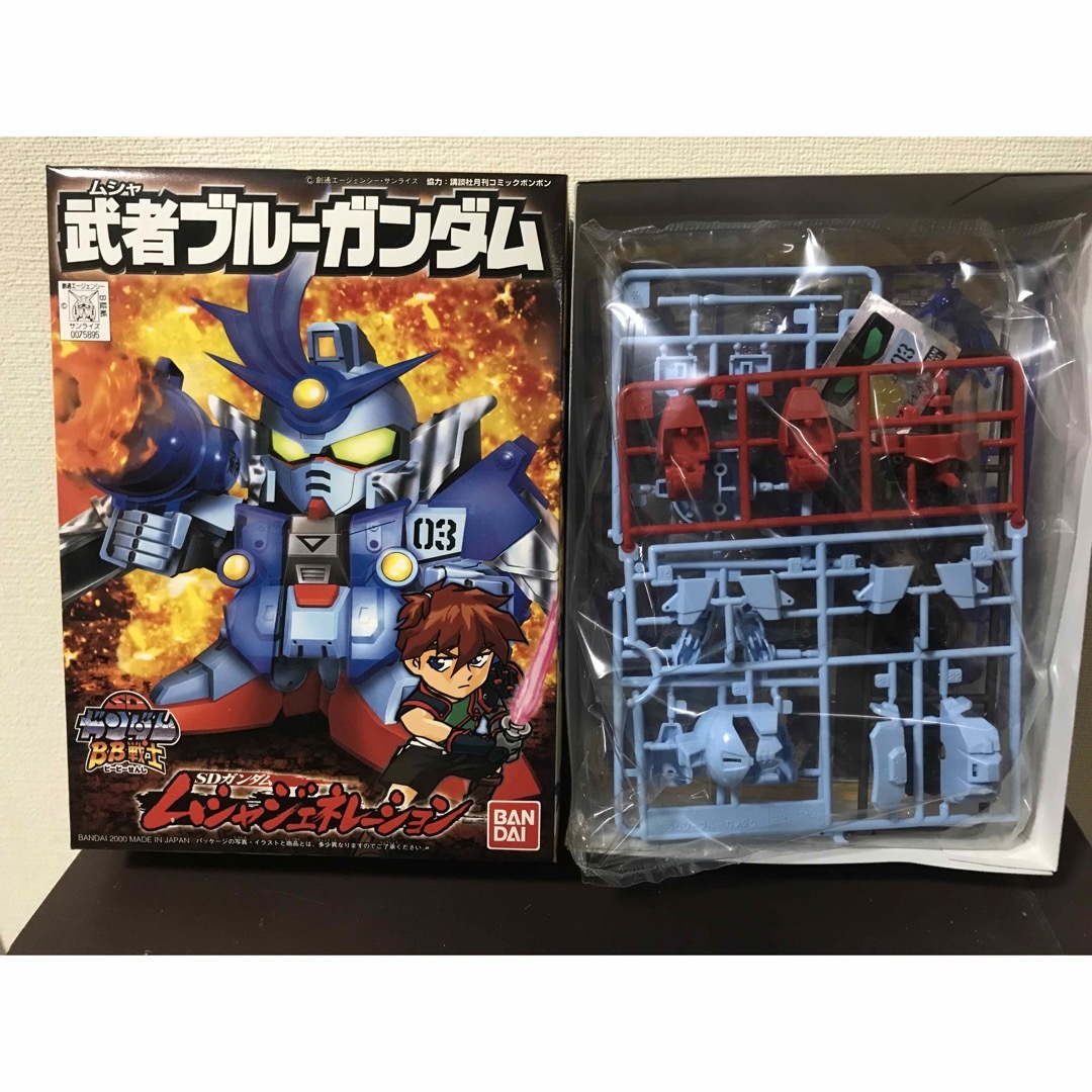 BANDAI(バンダイ)のBB戦士　武者ブルーガンダム エンタメ/ホビーのおもちゃ/ぬいぐるみ(プラモデル)の商品写真