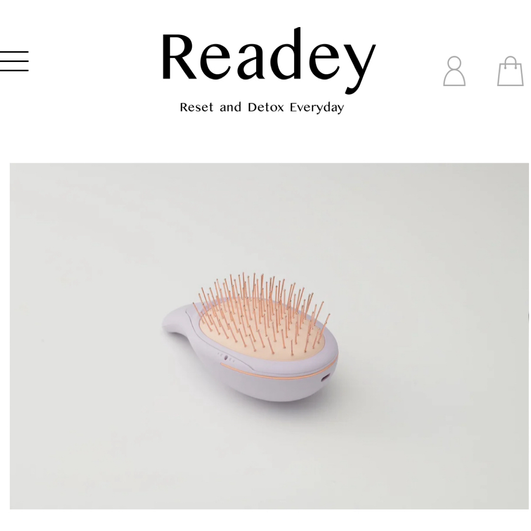 Readey リアデイ ブラシ　パープル コスメ/美容のヘアケア/スタイリング(ヘアブラシ/クシ)の商品写真