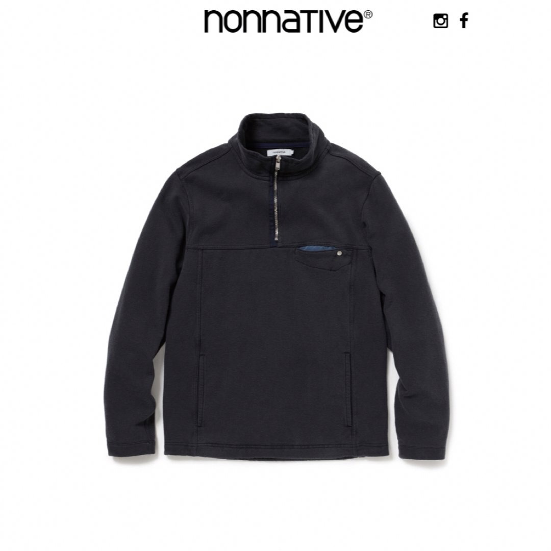 nonnative(ノンネイティブ)のnonnative EXPLORER HALF ZIP SWEAT NAVY メンズのトップス(スウェット)の商品写真