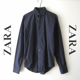 ザラ(ZARA)のほぼ新品　ZARA／ザラ★　ストライプ　長袖シャツ(シャツ)