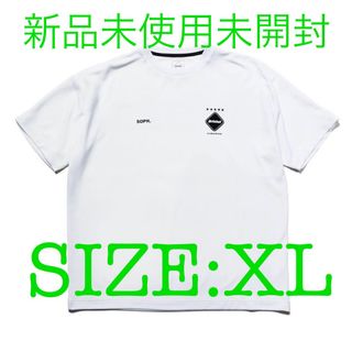 F.C.R.B. - FCRB BIG LOGO WIDE TEE WHITE XL