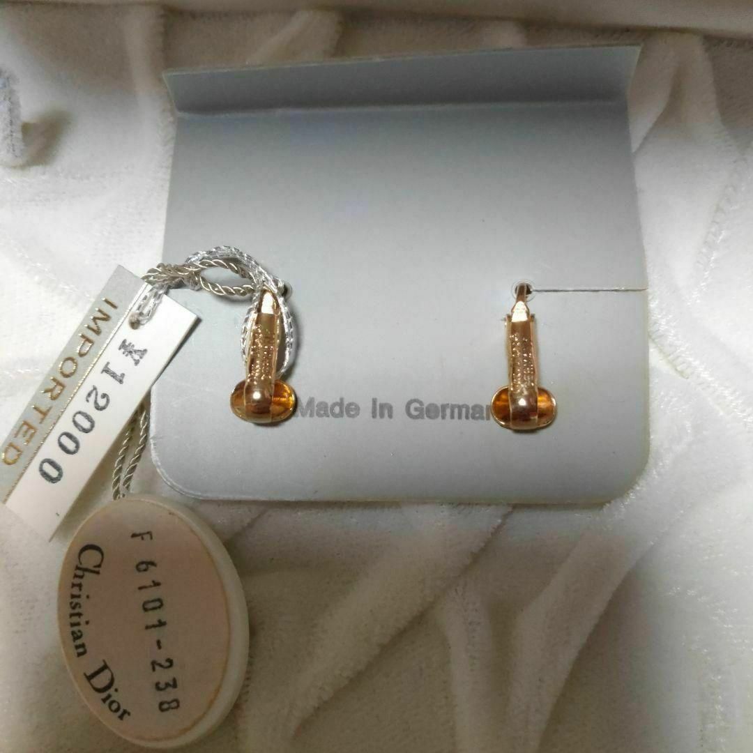 Christian Dior(クリスチャンディオール)の新品未使用 タグ付き　クリスチャンディオール ヴィンテージイヤリング CD ロゴ レディースのアクセサリー(イヤリング)の商品写真