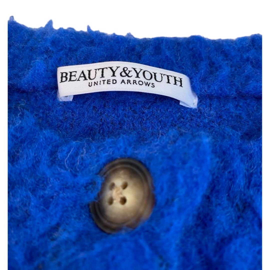 BEAUTY&YOUTH UNITED ARROWS(ビューティアンドユースユナイテッドアローズ)のBeauty&Youth シャギージャカード クルーネックカーディガン レディースのトップス(ニット/セーター)の商品写真