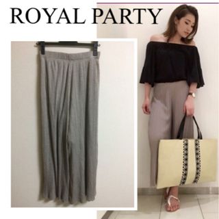 ROYAL PARTY - ROYAL PARTY  カットプリーツスカーチョ