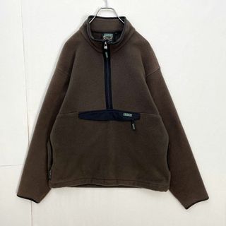 エーグル(AIGLE)のエーグル　ハーフジップ　アノラック　ボア　フリース　ジャケット　ブラウン　Ｌ(その他)