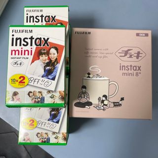 富士フイルム instax mini8 プラス ココア(1コ入)とフィルム60枚(フィルムカメラ)