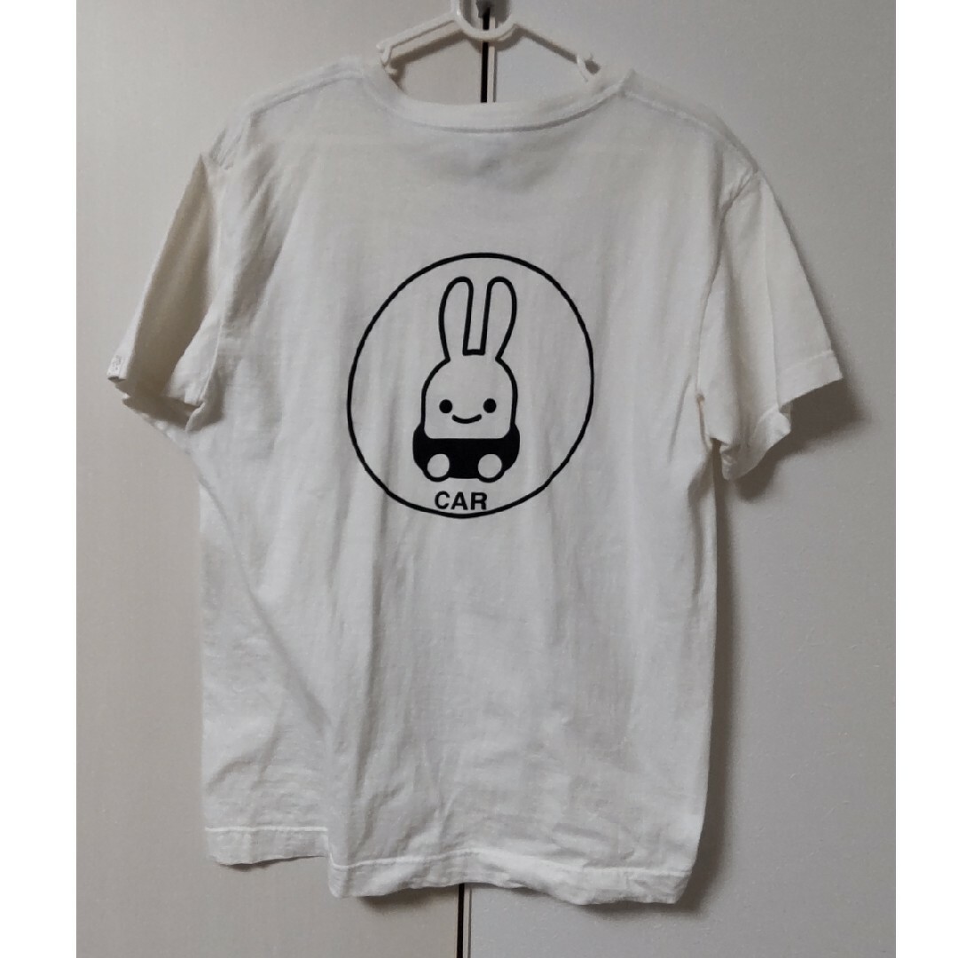 CUNE(キューン)のCUNE キューン Tシャツ 半袖 うさぎ car 白 未着用☆Mサイズ メンズのトップス(Tシャツ/カットソー(半袖/袖なし))の商品写真