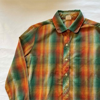 Wrangler - USA製 春服 ラングラー オンブレチェック ウエスタン シャツ ビンテージ