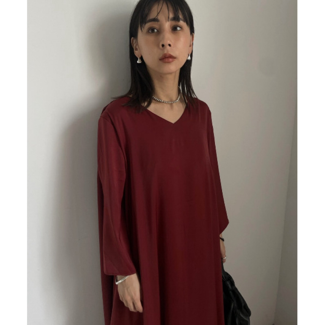 Ameri VINTAGE(アメリヴィンテージ)の2WAY CURTAIN VOLUME DRESS レディースのワンピース(ロングワンピース/マキシワンピース)の商品写真