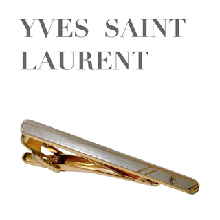 イヴサンローラン(Yves Saint Laurent)の美品 イヴサンローラン ネクタイピン シルバー ゴールド(ネクタイピン)