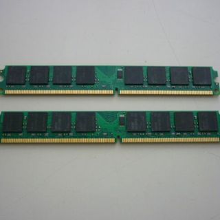 サムスン(SAMSUNG)のSamsung DDR2 SDRAM メモリ 1GB 2枚 K4T1G044QC(PCパーツ)