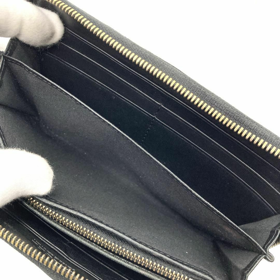 DIESEL(ディーゼル)のディーゼル　二つ折り長財布　クロコ　型押し　レザー　ブラック メンズのファッション小物(長財布)の商品写真