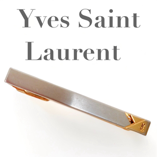 Yves Saint Laurent - 美品 イヴサンローラン ネクタイピン シルバー ゴールド