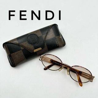 フェンディ(FENDI)の☆美品☆ FENDI サングラス 眼鏡 メガネフレーム ケース付 べっ甲柄(サングラス/メガネ)