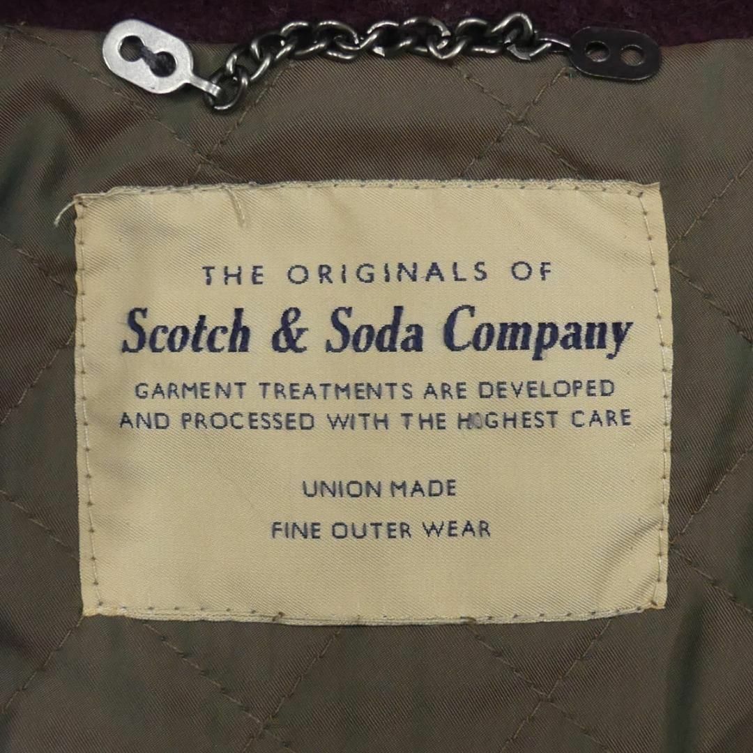 SCOTCH & SODA(スコッチアンドソーダ)のスタジャン スコッチアンドソーダ ブルゾン ジャンパー L えんじ NR3762 メンズのジャケット/アウター(スタジャン)の商品写真