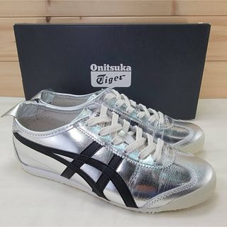 Onitsuka Tiger - オニツカタイガー メキシコ66 シルバー/ブラック 23.5㎝