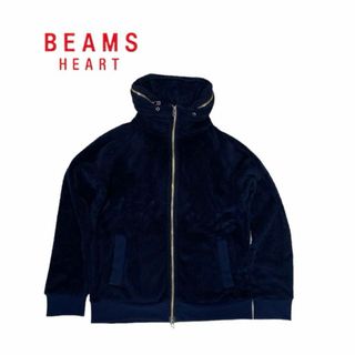 ビームス(BEAMS)のBEAMS HEART フード付き ジップアップ フリース ジャケット M(パーカー)