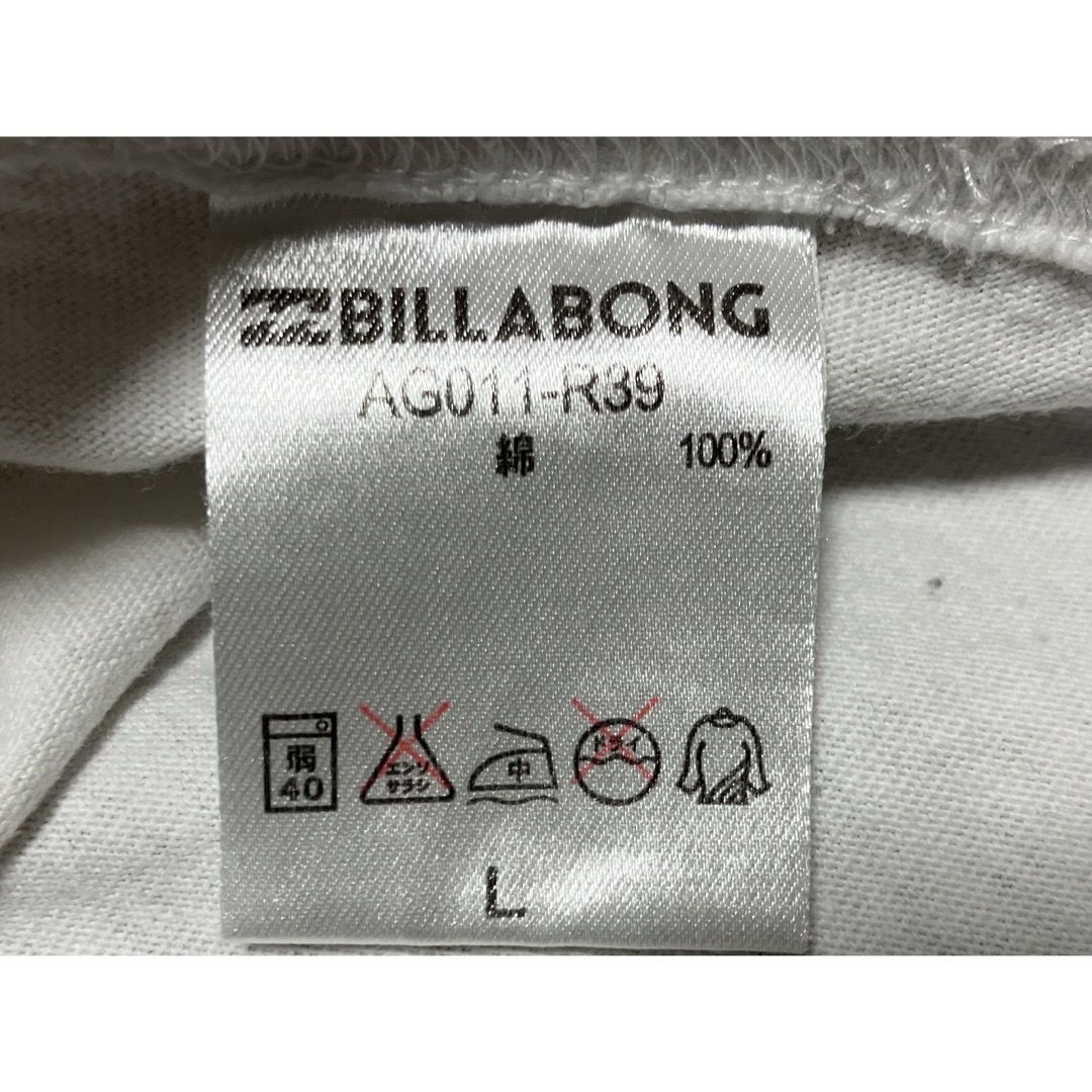 billabong(ビラボン)のBILLABONG ビラボン 半袖Tシャツ  ホワイト  Lサイズ メンズのトップス(Tシャツ/カットソー(半袖/袖なし))の商品写真