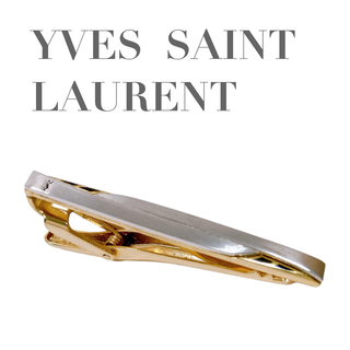 イヴサンローラン(Yves Saint Laurent)の美品 イヴサンローラン ネクタイピン シルバー ゴールド(ネクタイピン)