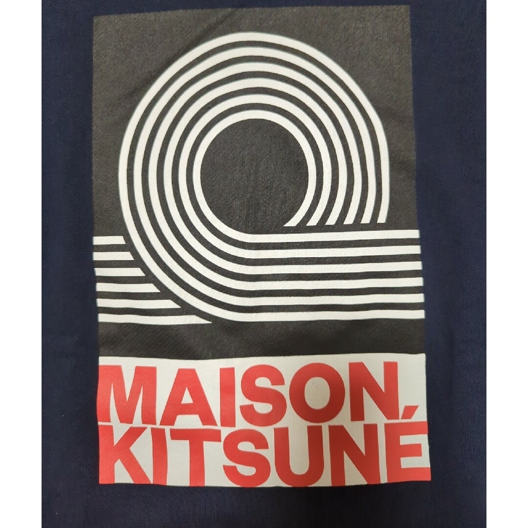 MAISON KITSUNE'(メゾンキツネ)のMaison Kitsuné　メゾンキツネ　美品ラグランロゴトレーナー メンズのトップス(スウェット)の商品写真