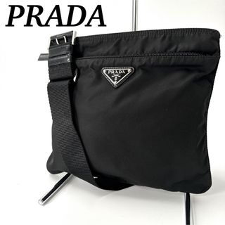 プラダ(PRADA)のPRADA プラダ　ショルダーバッグ　クロスボディ　三角ロゴ　ブラック　ナイロン(ショルダーバッグ)