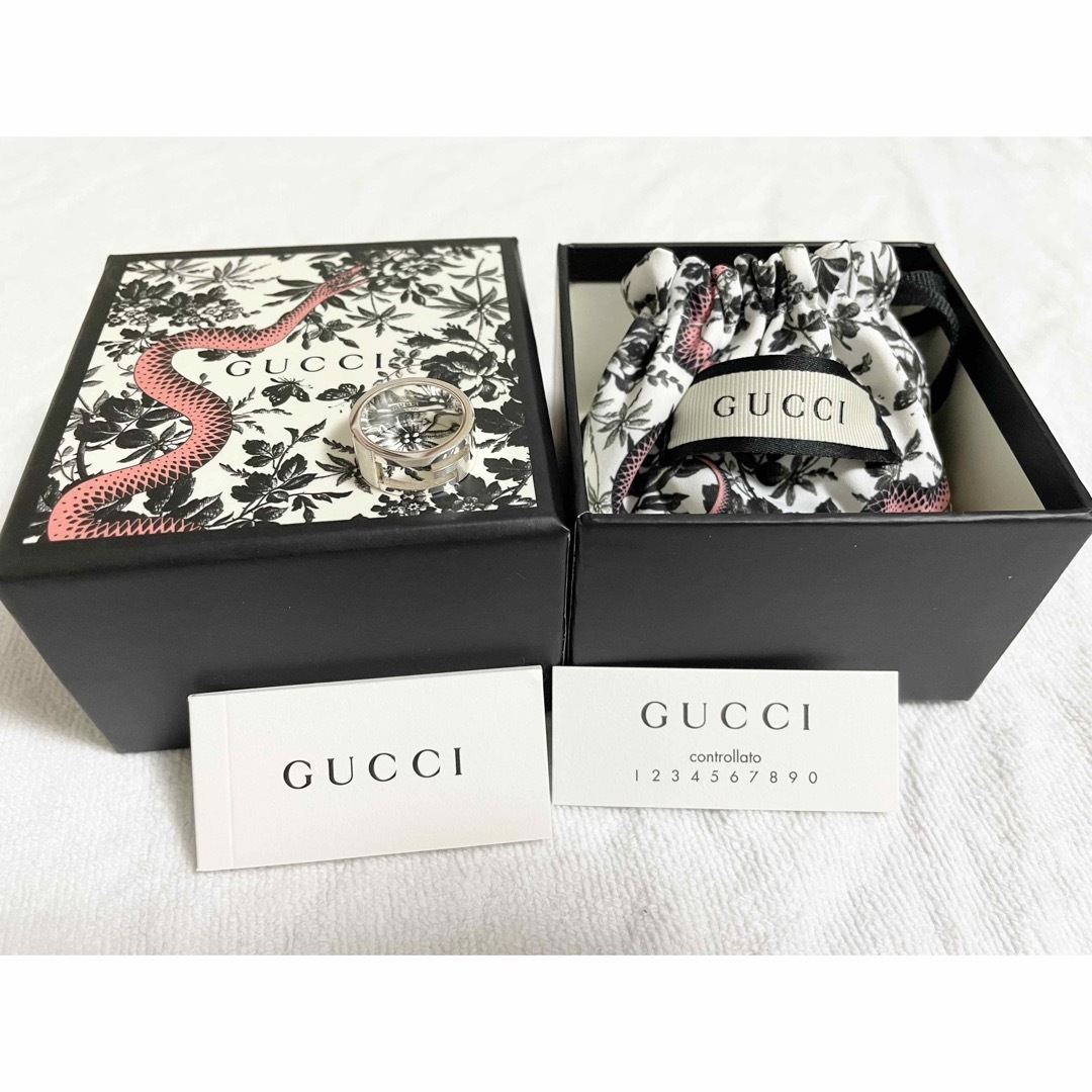 代引・送料無料 GUCCI グッチ 指輪 リング 9号 シルバー 新品未使用