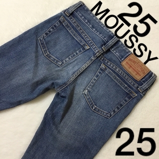 マウジー(moussy)の【美品】 MOUSSY デニム 25 ローライズ ジーンズ 25サイズ(デニム/ジーンズ)