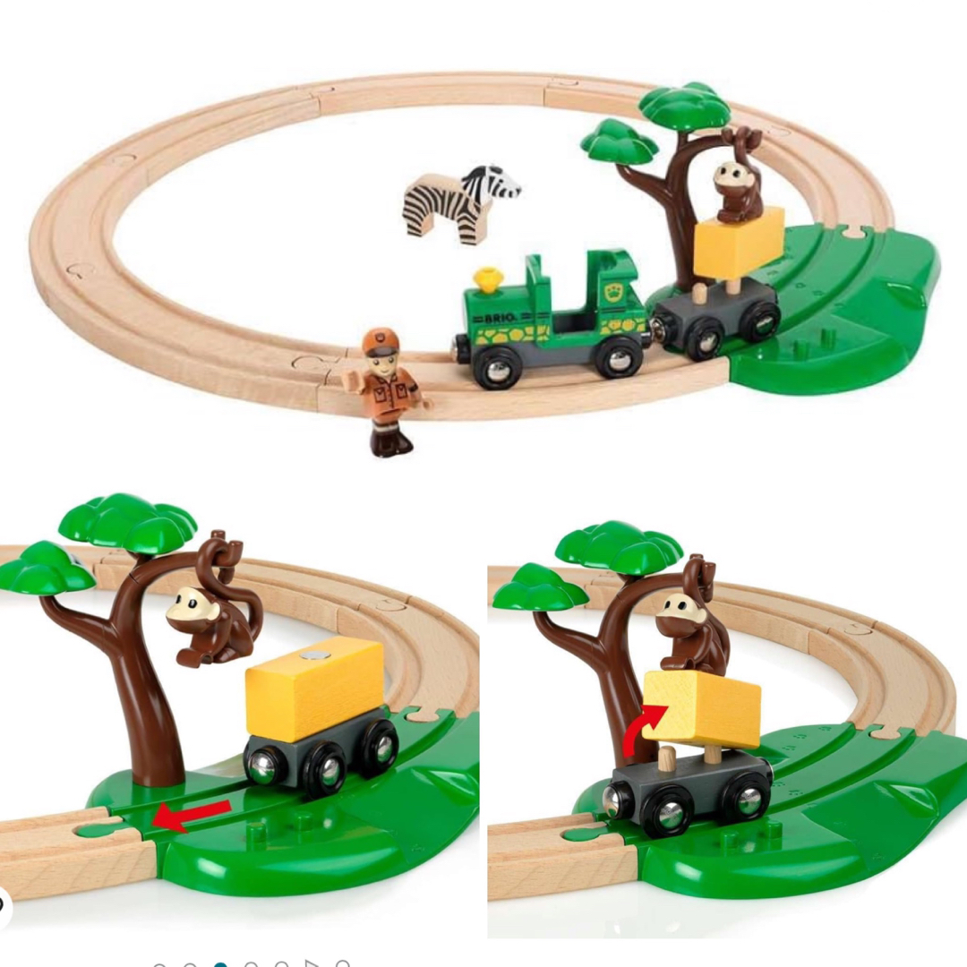 BRIO(ブリオ)のブリオIKEA電車のおもちゃセット キッズ/ベビー/マタニティのおもちゃ(電車のおもちゃ/車)の商品写真