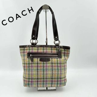 コーチ(COACH)の☆大人気☆ coach コーチハンドバッグ カジュアル チェック柄 F15536(ハンドバッグ)