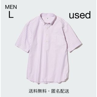 ユニクロ(UNIQLO)の【used】ユニクロ　オックスフォードストライププルオーバー　半袖(シャツ)