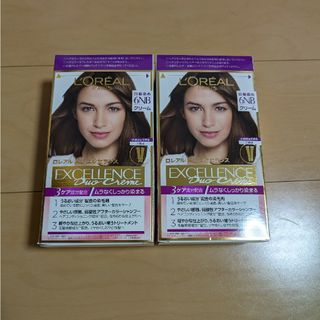 ロレアルパリ(L'Oreal Paris)のロレアルパリエクセランスクリームタイプ6NB×2(白髪染め)